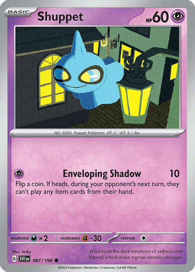 Carta Shuppet 87/198 do set Scarlet & Violet — Pokémon TCG | Bynx