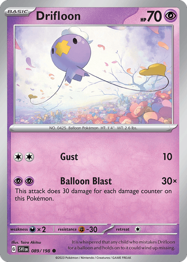 Carta Drifloon 89/198 do set Scarlet & Violet — Pokémon TCG | Bynx