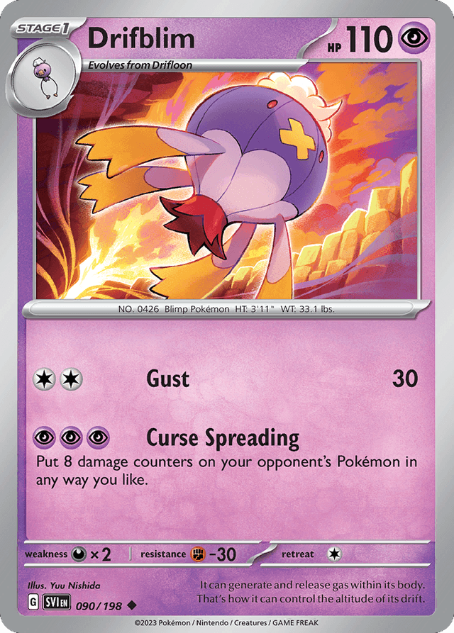 Carta Drifblim 90/198 do set Scarlet & Violet — Pokémon TCG | Bynx