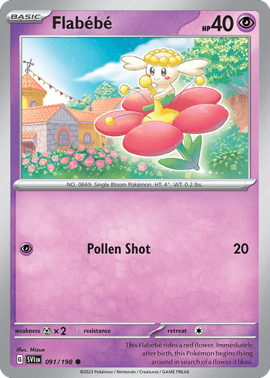 Carta Flabébé 91/198 do set Scarlet & Violet — Pokémon TCG | Bynx