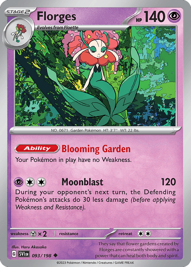 Carta Florges 93/198 do set Scarlet & Violet — Pokémon TCG | Bynx