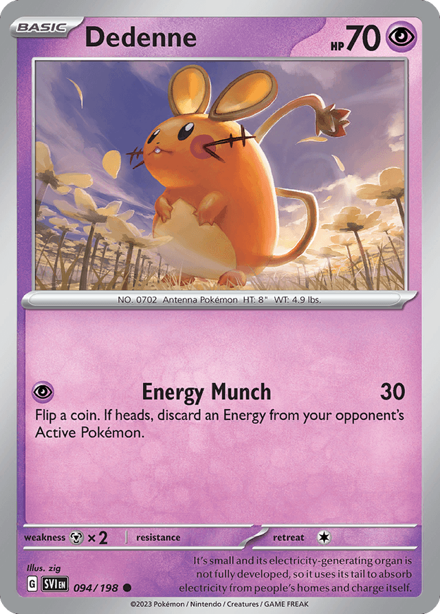 Carta Dedenne 94/198 do set Scarlet & Violet — Pokémon TCG | Bynx