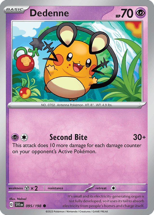Carta Dedenne 95/198 do set Scarlet & Violet — Pokémon TCG | Bynx