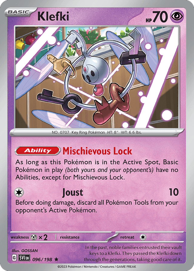 Carta Klefki 96/198 do set Scarlet & Violet — Pokémon TCG | Bynx