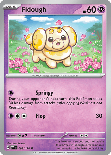 Carta Fidough 98/198 do set Scarlet & Violet — Pokémon TCG | Bynx