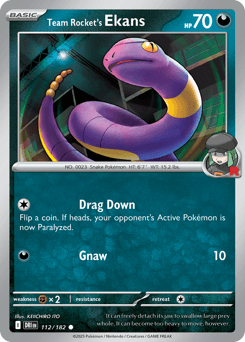 Team Rocket's Ekans 112/182 — Rivais Predestinados