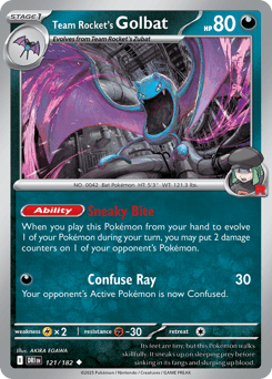 Team Rocket's Golbat 121/182 — Rivais Predestinados
