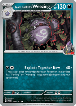 Team Rocket's Weezing 126/182 — Rivais Predestinados