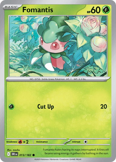 Carta Fomantis 13/182 do set Destined Rivals — Pokémon TCG | Bynx