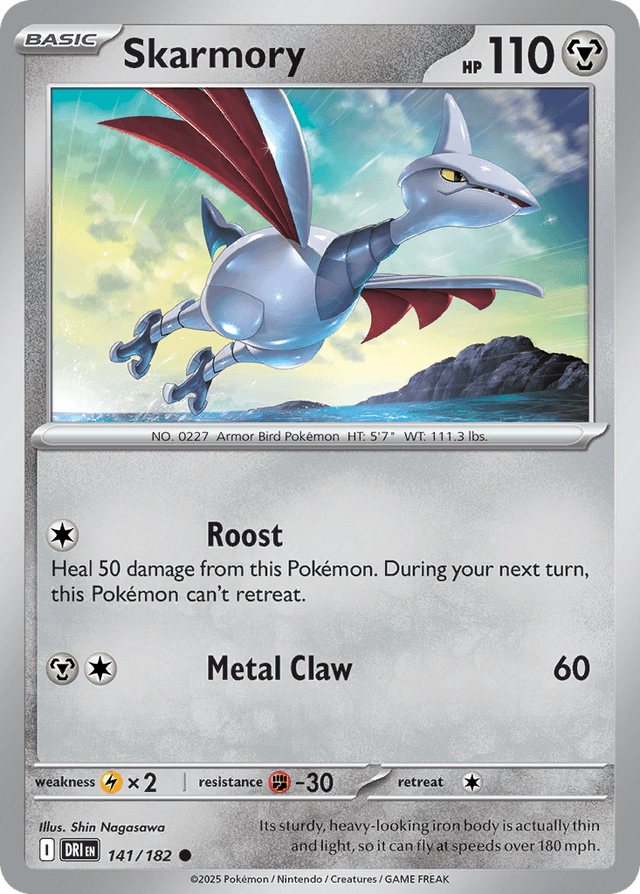 Carta Skarmory 141/182 do set Destined Rivals — Pokémon TCG | Bynx