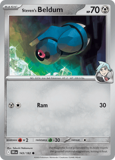 Carta Steven's Beldum 143/182 do set Destined Rivals — Pokémon TCG | Bynx