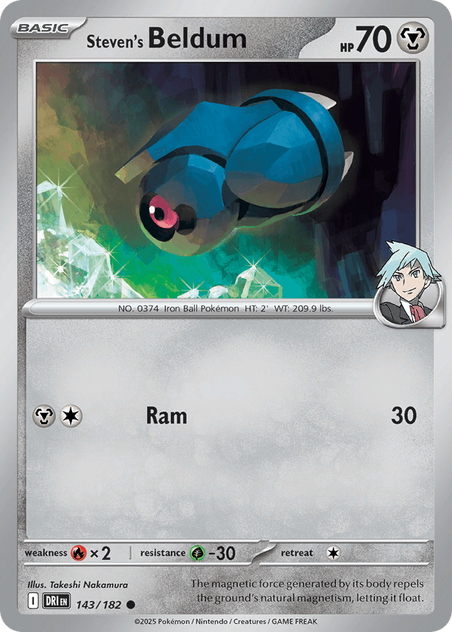 Carta Steven's Beldum 143/182 do set Destined Rivals — Pokémon TCG | Bynx