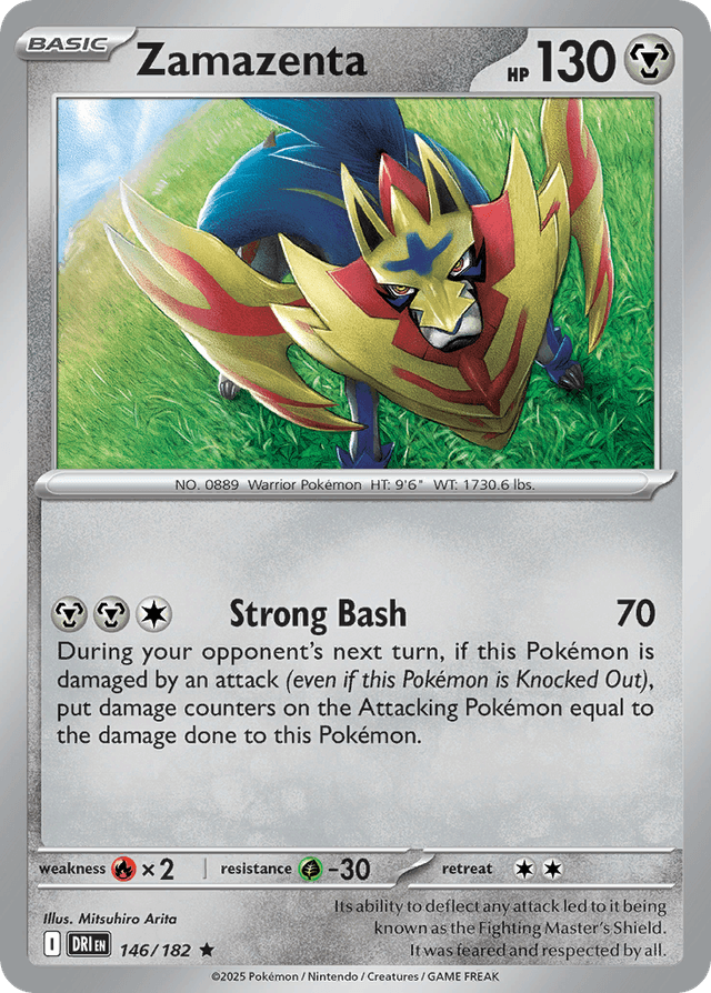 Carta Zamazenta 146/182 do set Destined Rivals — Pokémon TCG | Bynx
