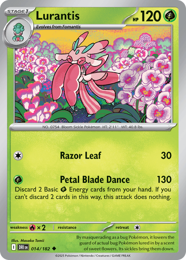 Carta Lurantis 14/182 do set Destined Rivals — Pokémon TCG | Bynx