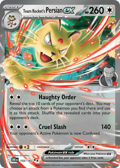 Team Rocket's Persian ex 150/182 — Rivais Predestinados