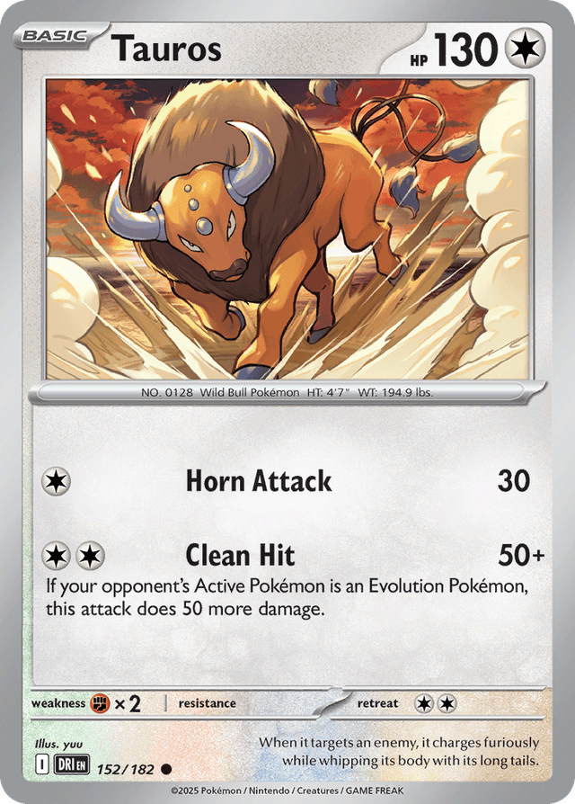 Carta Tauros 152/182 do set Destined Rivals — Pokémon TCG | Bynx