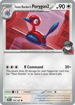 Team Rocket's Porygon2 154/182 — Rivais Predestinados