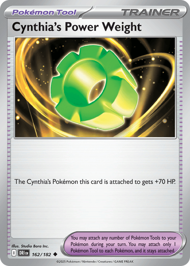 Carta Cynthia's Power Weight 162/182 do set Destined Rivals — Pokémon TCG | Bynx