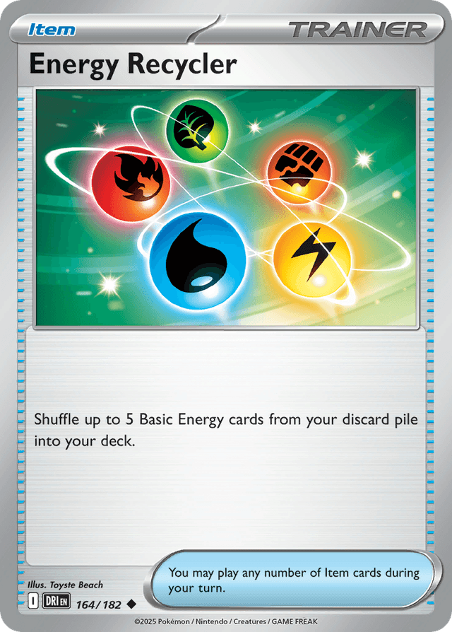 Carta Energy Recycler 164/182 do set Destined Rivals — Pokémon TCG | Bynx
