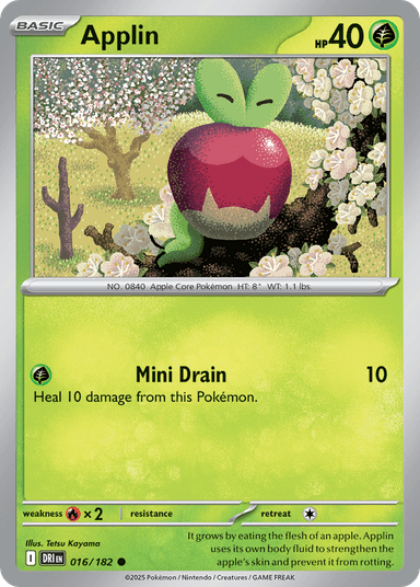 Carta Applin 16/182 do set Destined Rivals — Pokémon TCG | Bynx