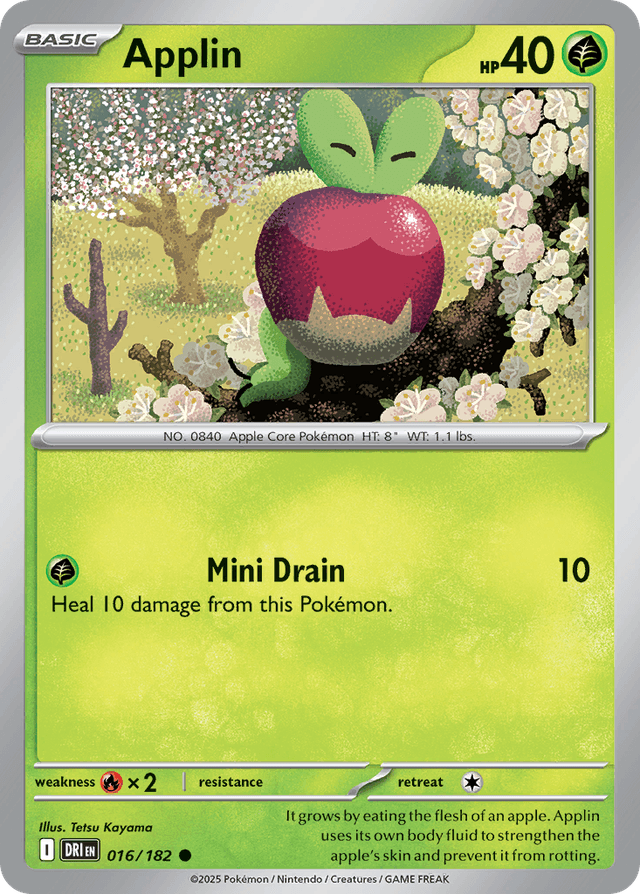 Carta Applin 16/182 do set Destined Rivals — Pokémon TCG | Bynx