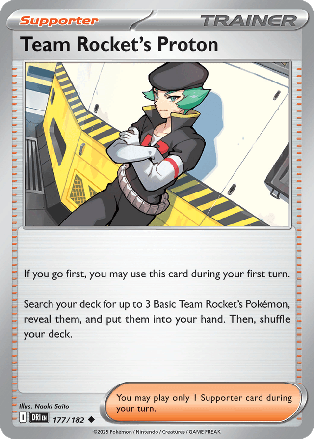 Carta Team Rocket's Proton 177/182 do set Destined Rivals — Pokémon TCG | Bynx