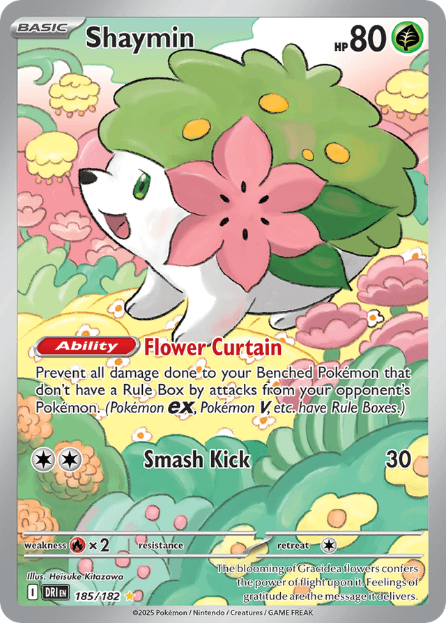 Carta Shaymin 185/182 do set Destined Rivals — Pokémon TCG | Bynx