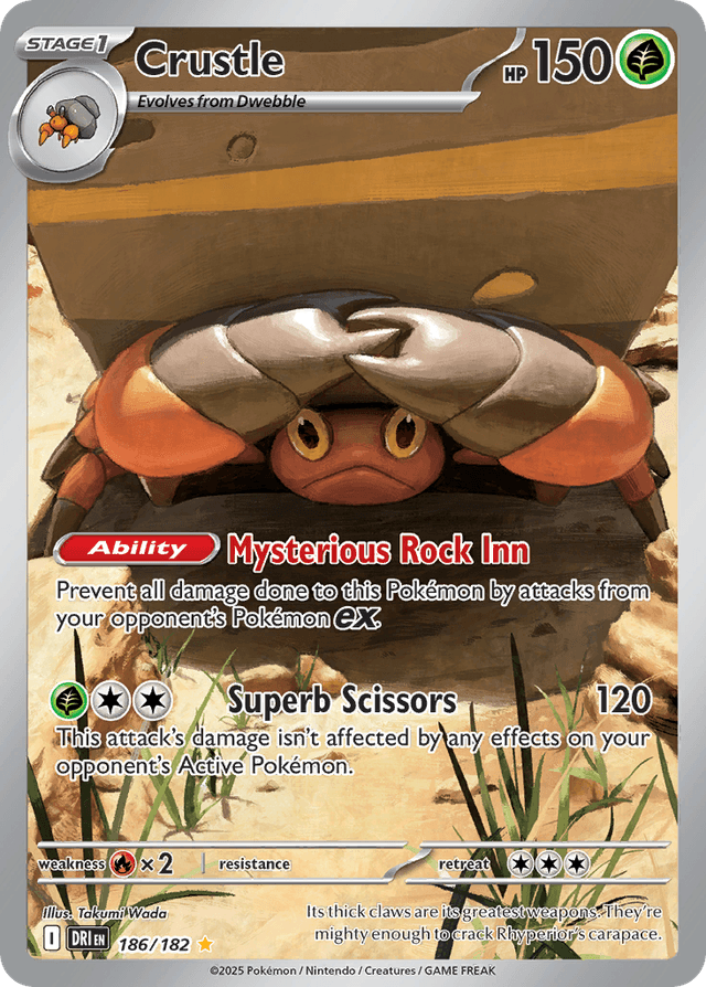Carta Crustle 186/182 do set Destined Rivals — Pokémon TCG | Bynx