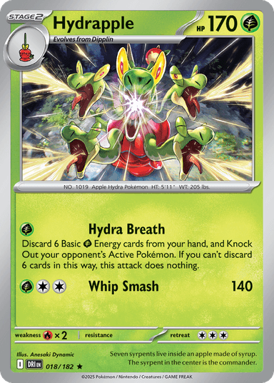 Carta Hydrapple 18/182 do set Destined Rivals — Pokémon TCG | Bynx