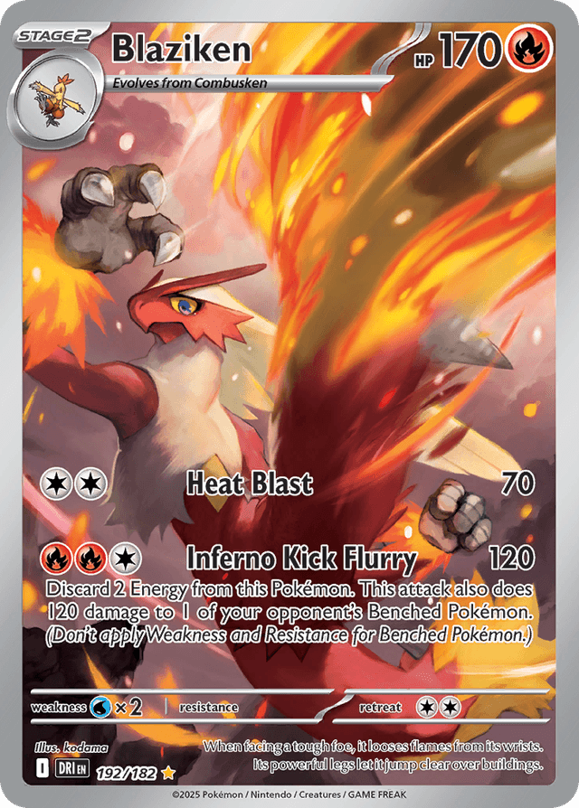 Carta Blaziken 192/182 do set Destined Rivals — Pokémon TCG | Bynx
