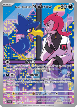 Team Rocket's Murkrow 200/182 — Rivais Predestinados