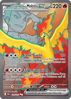 Team Rocket's Moltres ex 208/182 — Rivais Predestinados