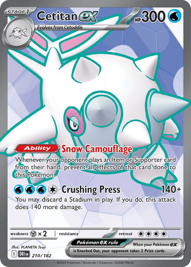 Carta Cetitan ex 210/182 do set Destined Rivals — Pokémon TCG | Bynx