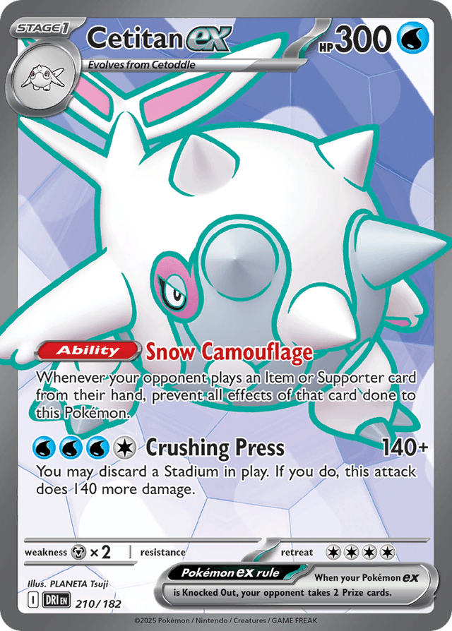 Carta Cetitan ex 210/182 do set Destined Rivals — Pokémon TCG | Bynx
