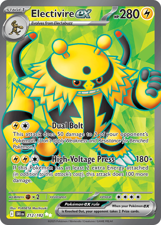 Carta Electivire ex 212/182 do set Destined Rivals — Pokémon TCG | Bynx
