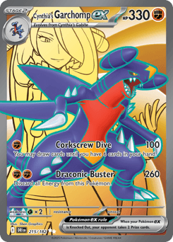 Cynthia's Garchomp ex 215/182 — Rivais Predestinados