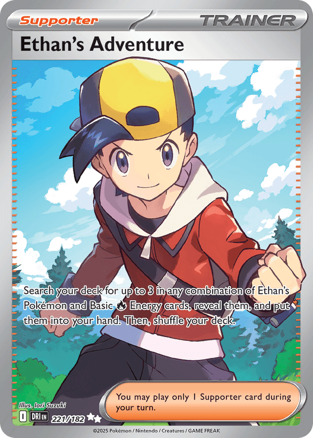 Carta Ethan's Adventure 221/182 do set Destined Rivals — Pokémon TCG | Bynx