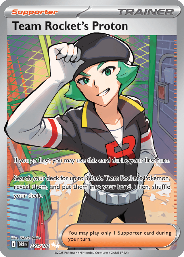Carta Team Rocket's Proton 227/182 do set Destined Rivals — Pokémon TCG | Bynx