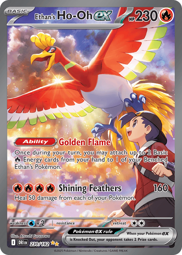 Carta Ethan's Ho-Oh ex 230/182 do set Destined Rivals — Pokémon TCG | Bynx
