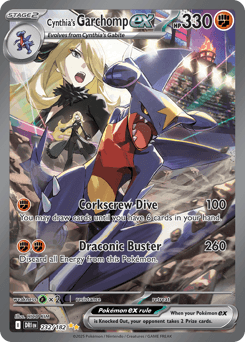 Cynthia's Garchomp ex 232/182 — Rivais Predestinados