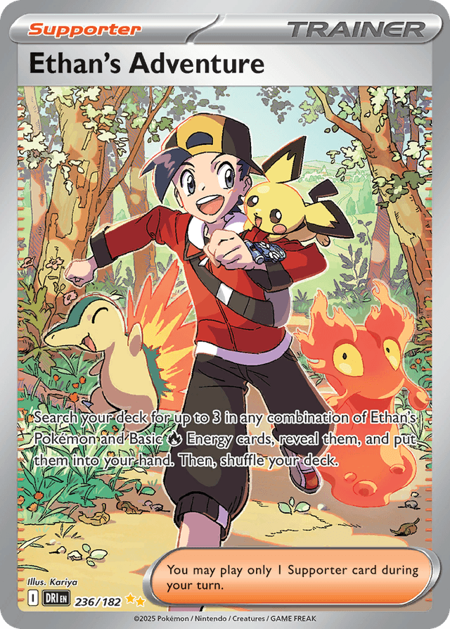 Carta Ethan's Adventure 236/182 do set Destined Rivals — Pokémon TCG | Bynx