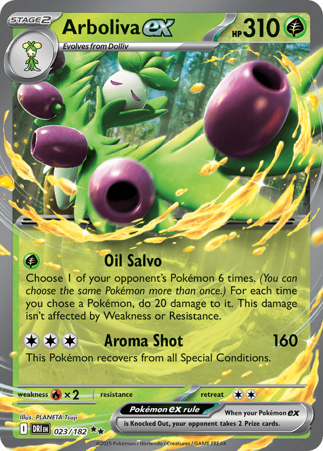 Carta Arboliva ex 23/182 do set Destined Rivals — Pokémon TCG | Bynx