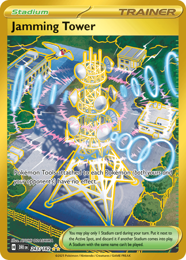 Carta Jamming Tower 243/182 do set Destined Rivals — Pokémon TCG | Bynx