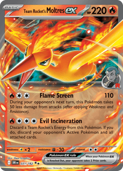 Team Rocket's Moltres ex 31/182 — Rivais Predestinados