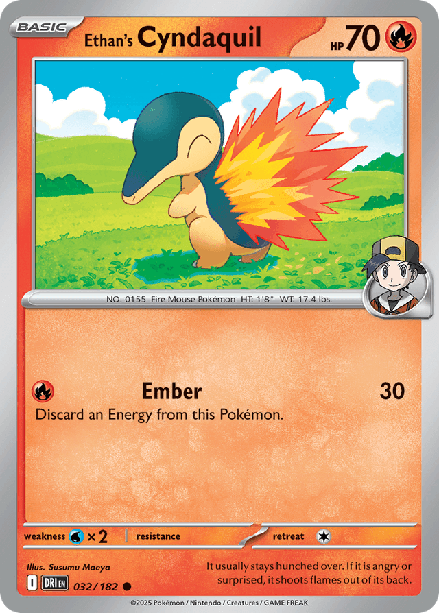Carta Ethan's Cyndaquil 32/182 do set Destined Rivals — Pokémon TCG | Bynx