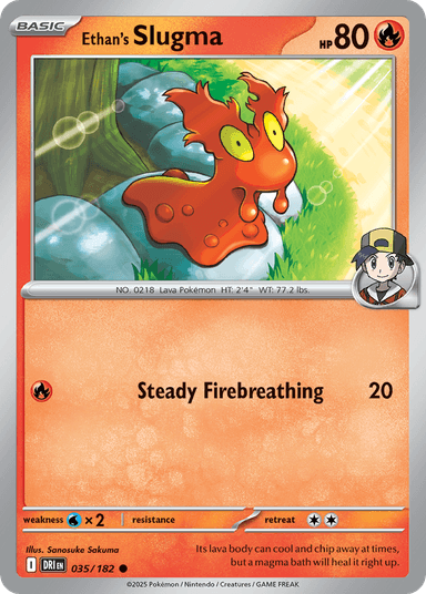 Carta Ethan's Slugma 35/182 do set Destined Rivals — Pokémon TCG | Bynx