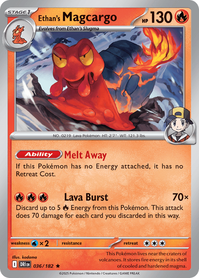 Carta Ethan's Magcargo 36/182 do set Destined Rivals — Pokémon TCG | Bynx