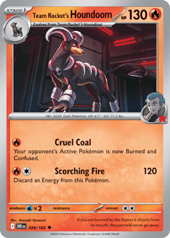 Team Rocket's Houndoom 38/182 — Rivais Predestinados