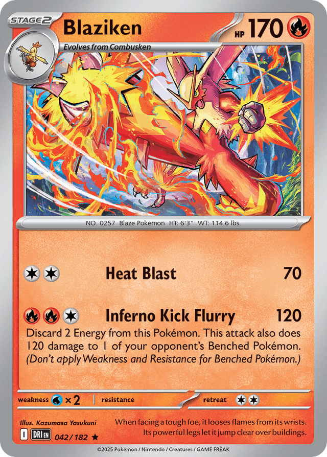 Carta Blaziken 42/182 do set Destined Rivals — Pokémon TCG | Bynx