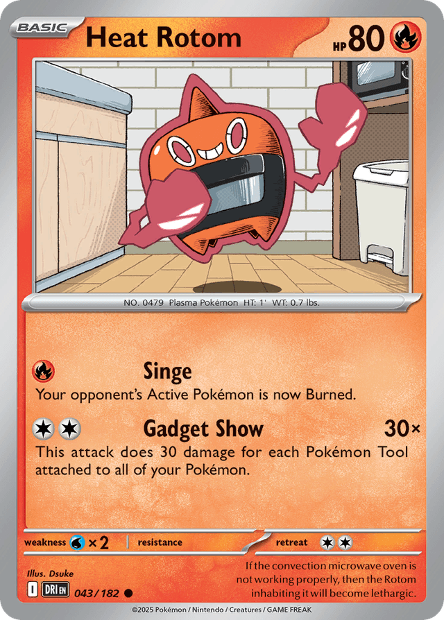 Carta Heat Rotom 43/182 do set Destined Rivals — Pokémon TCG | Bynx